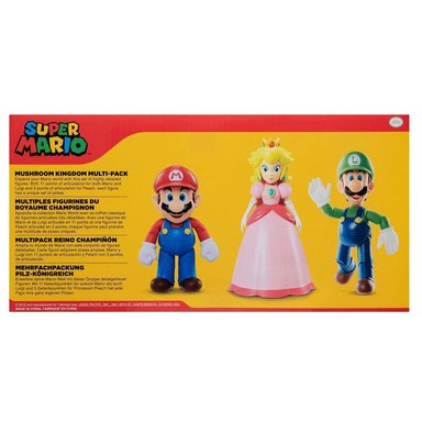 FIGURA JAKKS PACIFIC SUPER MARIO - MULTIPACK X3 MARIO PEACH Y LUIGI - 6