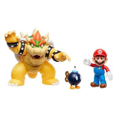 SET JAKKS PACIFIC BATALLA DE LAVA DE BOWSER VS MARIO BROS - 3