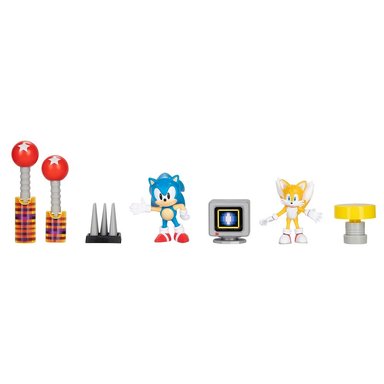 FIGURA SONIC HEDGEHOG - DIORAMA ELECTRICO CON SONIC Y COLITAS - 2