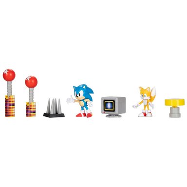 FIGURA SONIC HEDGEHOG - DIORAMA ELECTRICO CON SONIC Y COLITAS - 3