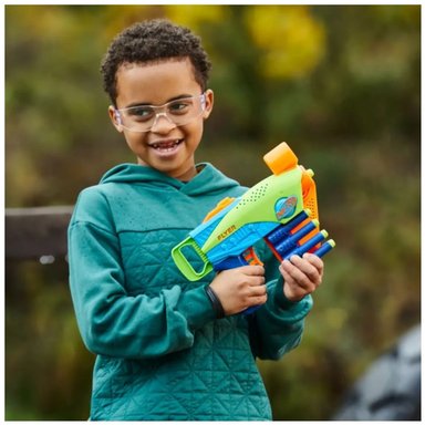 LANZADOR NERF ELITE JUNIOR FLYER +5 DARDOS - 3