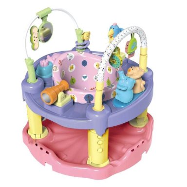 BABY JUMPER CENTRO DE ACTIVIDADES SALTARIN PARA BEBES 3 EN 1 ROSADO - 8