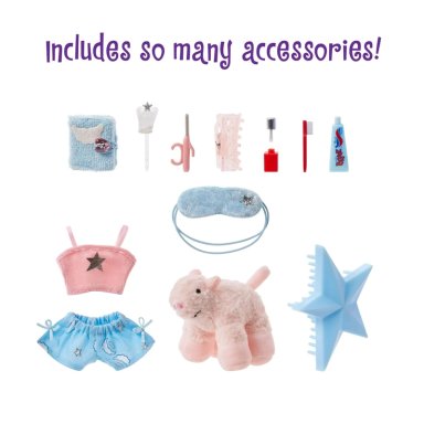 MUÑECA BRATZ SLUMBER PARTY CLOE CON ACCESORIOS - 4
