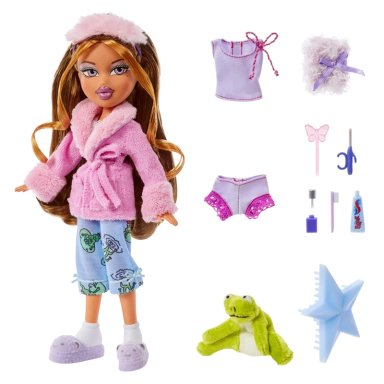 MUÑECA BRATZ SLUMBER PARTY YASMIN CON ACCESORIOS - 2