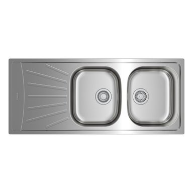 LAVADERO TEKA STARBRIGHT 80 E-XN 2C 1E 116 X 50 CM