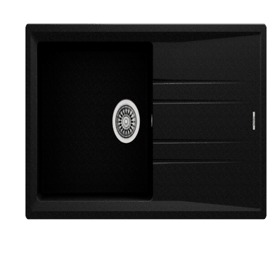 LAVADERO TEKA STONE 60 TEGRANIT+ L-TG METALLIC BLACK 100 X 51 CM