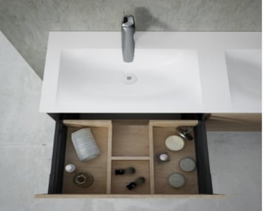 MUEBLE TEKA SENSE 2 CAJONES 80X54X45 CM WILD WOOD MELAMINA MARRÓN - 2