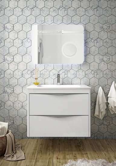 MUEBLE SUSPENDIDO TEKA MANACOR MELAMINA BRILLO 80X60 BLANCO