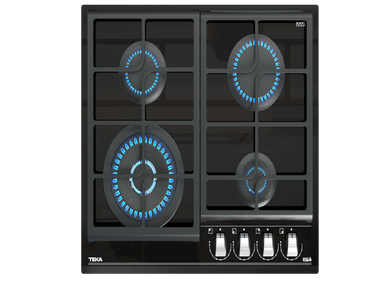 ENCIMERA EMPOTRABLE A GAS GLP/GN TEKA 4 HORNILLAS CRISTAL XBB GZC 64320