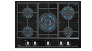 ENCIMERA EMPOTRABLE A GAS GLP/GN TEKA 5 HORNILLAS CRISTA LEMPOTRABLE A GZC 75330