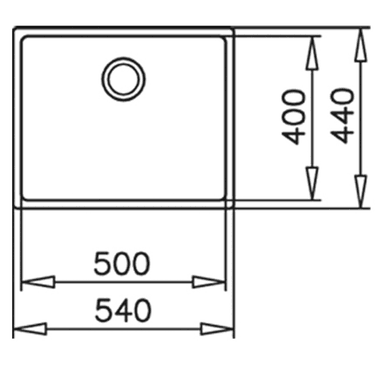 LAVADERO TEKA EMPOTRAR BE LINEA RS15 50.4 54 X 44 CM ACERO - 5