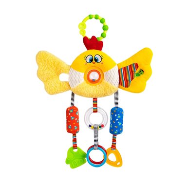 COLGANTE DE PELUCHE DE POLLITO SENSORIAL