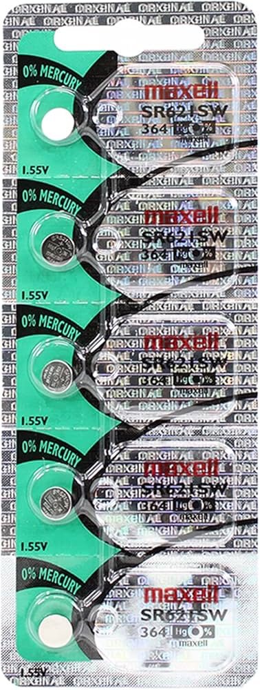 PILA DE RELOJ BLISTER X 5 SR621SW MAXELL