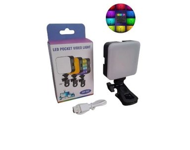 LUZ LED RGB RECARGABLE CON CLIP AY-83 - 1