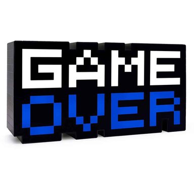 LÁMPARA GAMER GAME OVER REACCIONA A LA MÚSICA LUCES 30CM - 2