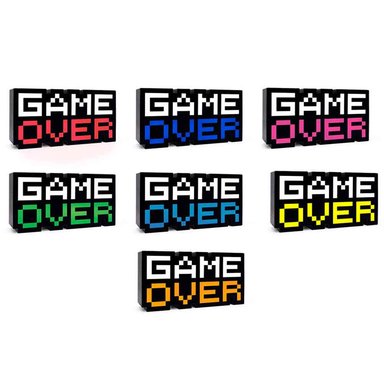 LÁMPARA GAMER GAME OVER REACCIONA A LA MÚSICA LUCES 30CM - 3