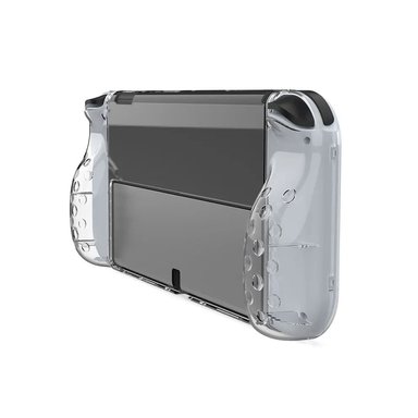 PACK NINTENDO SWITCH OLED CASE OLED + MICA VIDRIO RÍGIDO TRANSPARENTE - 4