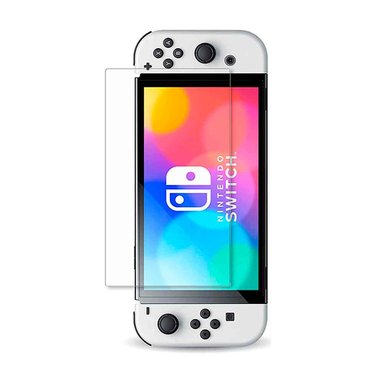 PACK NINTENDO SWITCH OLED CASE OLED + MICA VIDRIO RÍGIDO TRANSPARENTE - 6