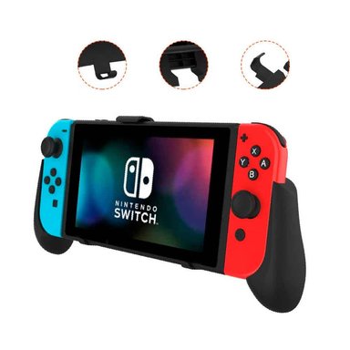 SUJETADOR PARA NINTENDO SWITCH OLED/CLÁSICO/LITE CON SOPORTE DE MESA NEGRO - 2