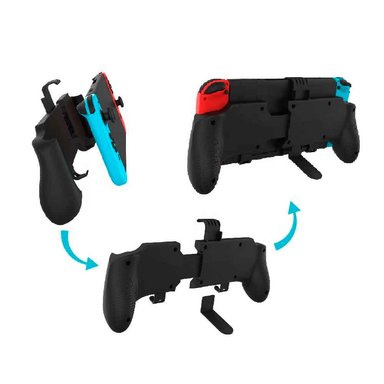 SUJETADOR PARA NINTENDO SWITCH OLED/CLÁSICO/LITE CON SOPORTE DE MESA NEGRO - 5