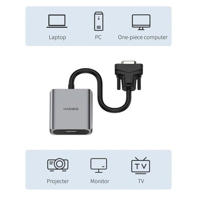 ADAPTADOR PACK VGA MACHO A HDMI HEMBRA + CABLE HDMI 2.1 - 4