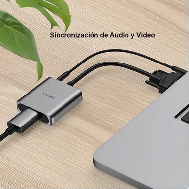 ADAPTADOR PACK VGA MACHO A HDMI HEMBRA + CABLE HDMI 2.1 - 6