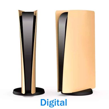 CUBIERTA PS5 TAPA REEMPLAZO DIGITAL RÍGIDO DORADO - 1
