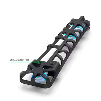 COOLER PS5 SLIM CON LECTOR Y DIGITAL CON 3 VELOCIDADES, LUCES, DB - 4