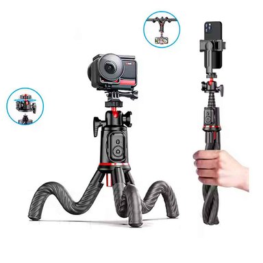 TRÍPODE SELFIE CON DISPARADOR BLUETOOTH OCTOPUS FLEXIBLE - 2