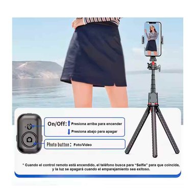 TRÍPODE SELFIE CON DISPARADOR BLUETOOTH OCTOPUS FLEXIBLE - 5