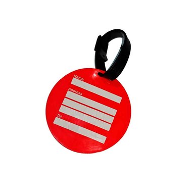 ETIQUETA DE MALETA DISTINTIVO DATOS SILICON 11CM ROJO - 3