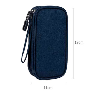 ESTUCHE ORGANIZADOR DOCUMENTOS ELECTRÓNICOS DE VIAJE IMPERMEABLE AZULINO - 5