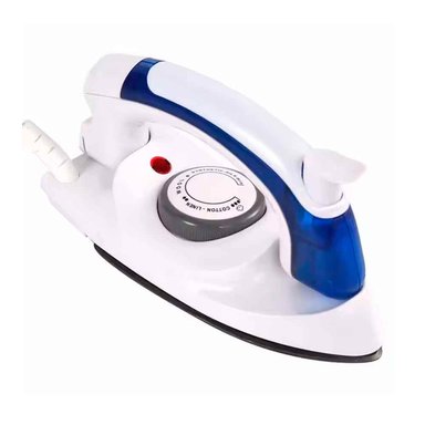 MINI PLANCHA CON VAPORIZADOR PLEGABLE VIAJE BLANCO - 2
