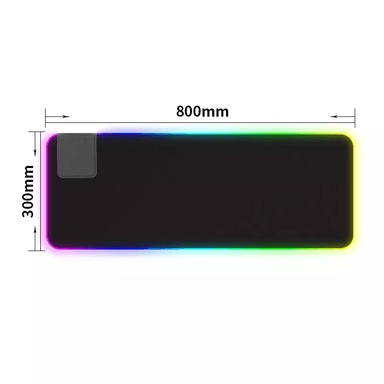 MOUSE PAD MODERNO ALFOMBRILLA GAMER LUZ RGB RETRO ILUMINADA 80 CM X 30 CM X 4 - 4
