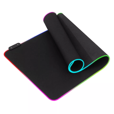 MOUSE PAD MODERNO ALFOMBRILLA GAMER LUZ RGB RETRO ILUMINADA 80 CM X 30 CM X 4 - 6