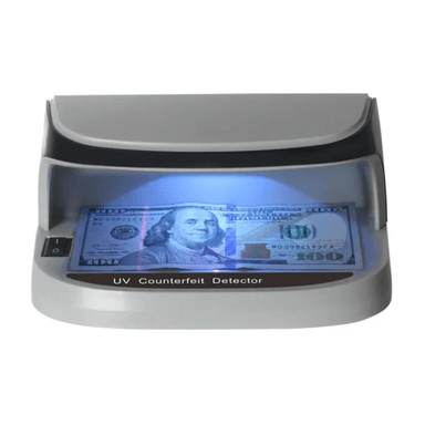 DETECTOR BILLETES MODERNO GRIS FALSOS PORTATIL LUPA SOLES DOLARES EURO - 4