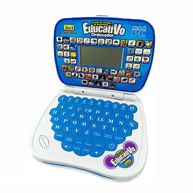 MINI ORDENADOR LAPTOP INTELIGENTE PARA NIÑOS MÁQUINA DE APRENDIZAJE EN ESPAÑOL INGLÉS PORTÁTIL