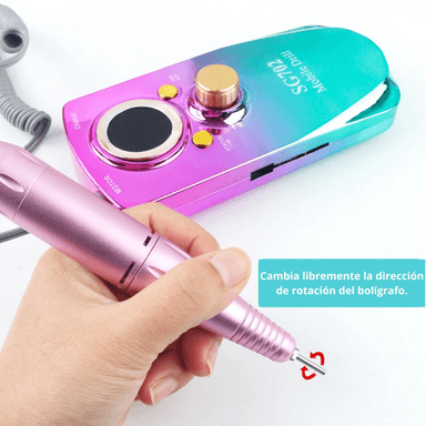 PULIDOR DE UÑAS PROFESIONAL SG-702 30000 RPM PORTÁTIL LED - 2