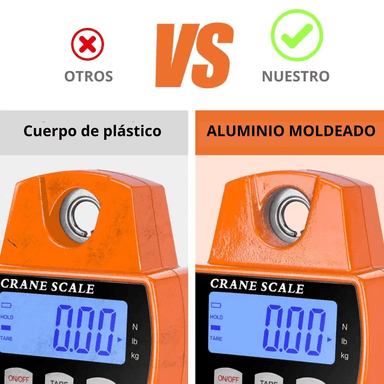 BALANZA COLGANTE DE MANO 300 KG BÁSCULA DIGITAL ELECTRÓNICA CON PILAS - 2