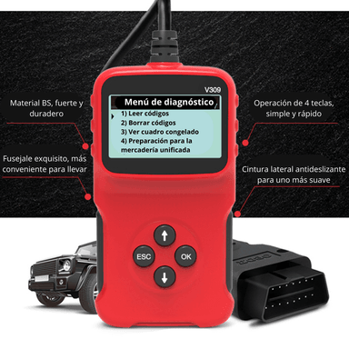 ESCÁNER AUTOMÁTICO DE DIAGNÓSTICO PARA CARRO AUTOMOTRIZ V309 - 3