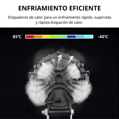 FARO LED REDONDO LUZ TRABAJO 51W MAXYOKAI NEBLINERO 1026 - 2
