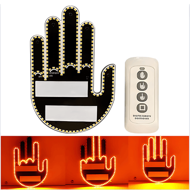 MANO LED CON GESTOS PARA CARRO + CONTROL REMOTO TRES GESTOS