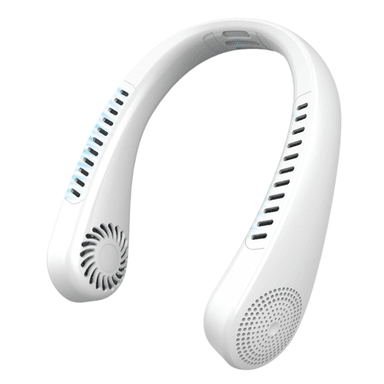 VENTILADOR CUELLO PORTÁTIL Q7 5W RECARGABLE 5 VELOCIDADES CON PANTALLA DIGITAL