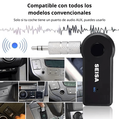 ADAPTADOR RECEPTOR BLUETOOTH DE AUDIO AUX 35MM HANDS FREE SEISA BT350 - 4