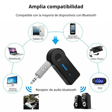 ADAPTADOR RECEPTOR BLUETOOTH DE AUDIO AUX 35MM HANDS FREE SEISA BT350 - 5