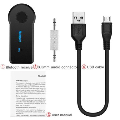 ADAPTADOR RECEPTOR BLUETOOTH DE AUDIO AUX 35MM HANDS FREE SEISA BT350 - 6