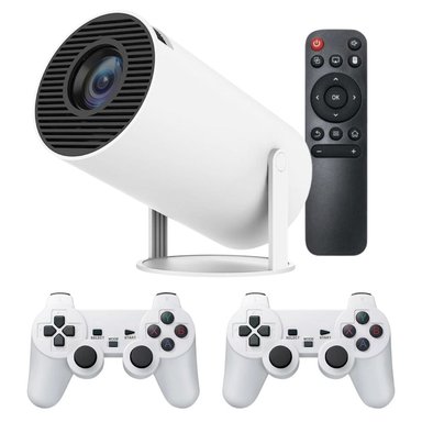 PROYECTOR MULTIMEDIA H300MAX 120 LUMENES 4K ANDROID 11 WIFI 2 MANDOS 10000 JUEGOS - 1
