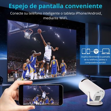 PROYECTOR MULTIMEDIA H300MAX 120 LUMENES 4K ANDROID 11 WIFI 2 MANDOS 10000 JUEGOS - 2