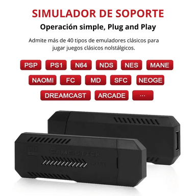 CONSOLA DE JUEGOS X2 ULTRA MULTIPLATAFORMA LED RETRO CON 35000 JUEGOS 2 MANDOS RECARGABLES - 2