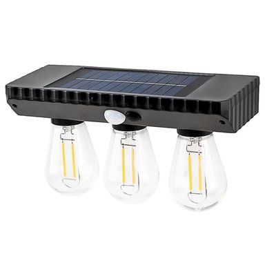 LÁMPARA FOCO LED SOLAR CON SENSOR DE MOVIMIENTO SEISA YT-820-3W